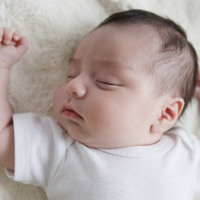 Hispanic baby sleeping