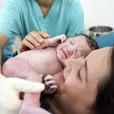 Newborn and Mother in hospital