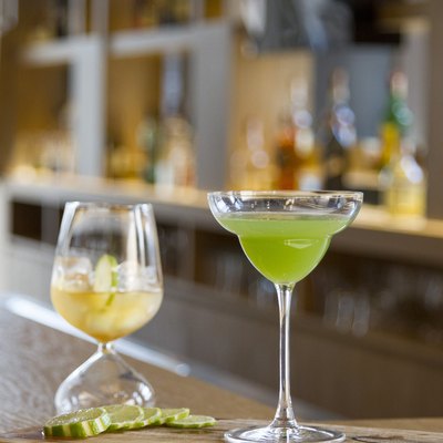 Cocktail drinks inside bar