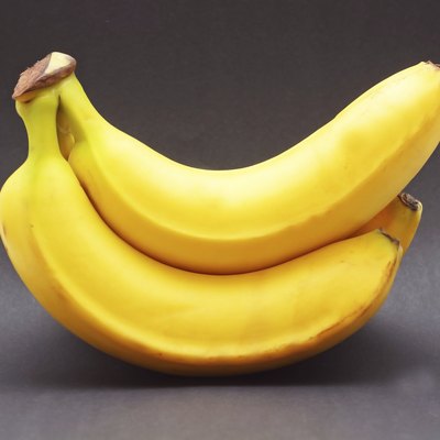 banana black background