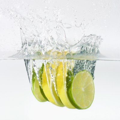 Lemon and lime in water