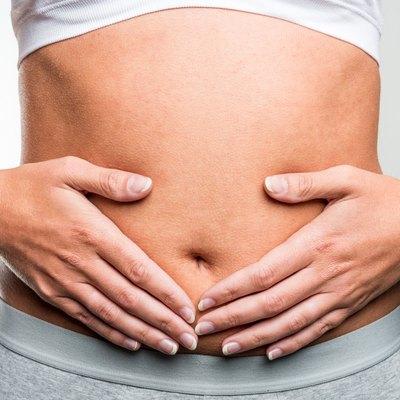 hands on stomach