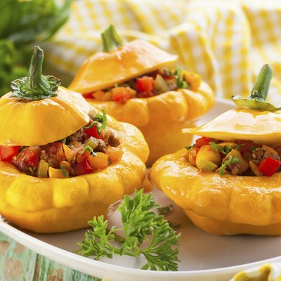 stuffed pattypan squash