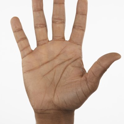Palm of man's hand