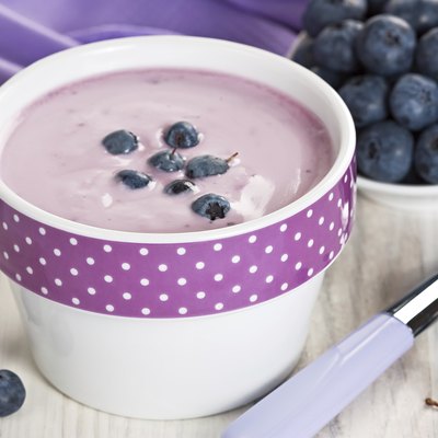 Yogurt and blueberry