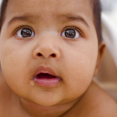 Curious Indian baby girl