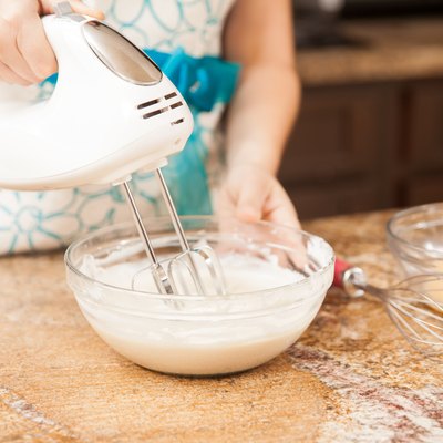 Using a mixer in the kitchen