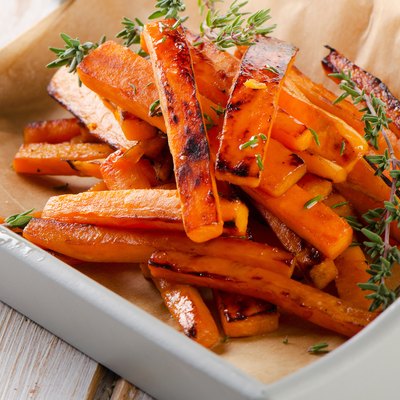 sweet potato fries with fresh herbs