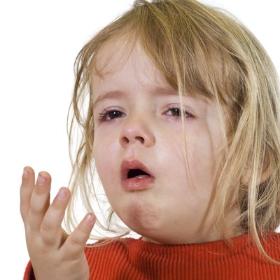 Little girl with the flu
