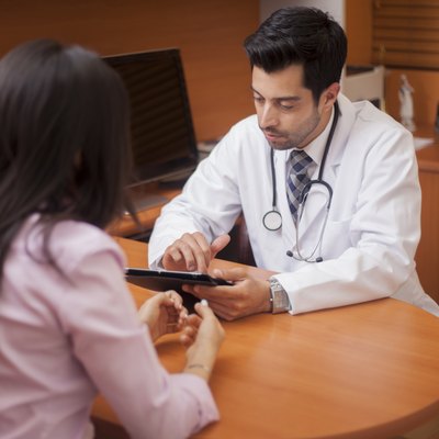 Reviewing the chart of a patient