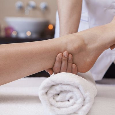 Foot massage.