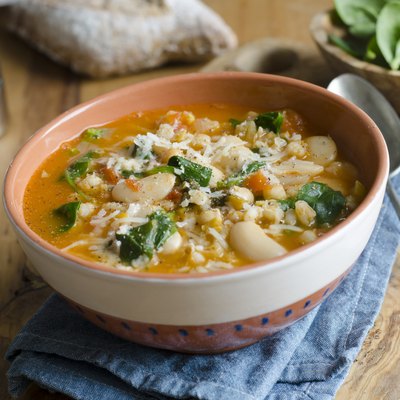 Butter bean and barley soup