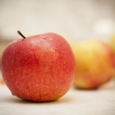 Red and yellow apples