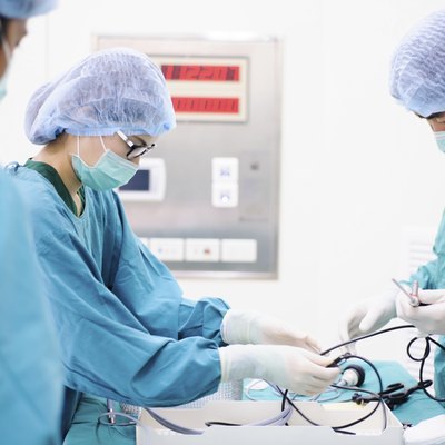 veterinarian doctor in operation room