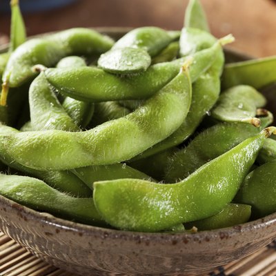 Green Organic Edamame with sea salt