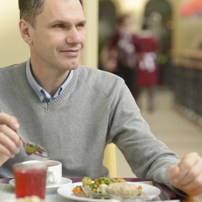 Man during dinner