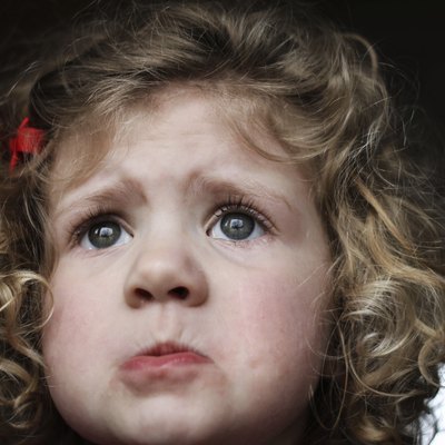 Pouting little girl