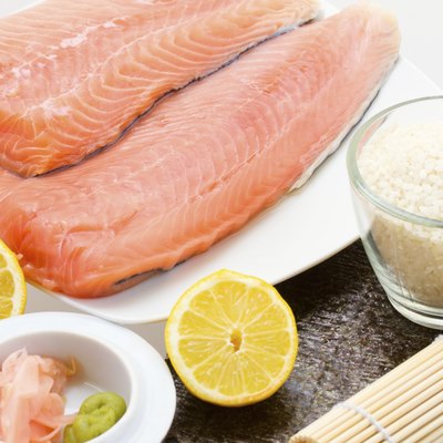 raw salmon for shishi