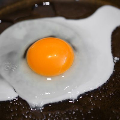 Fried egg in a pan