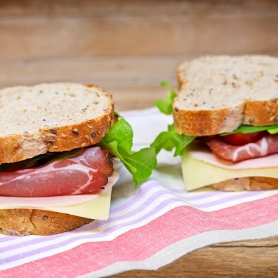 Sandwiches with prosciutto