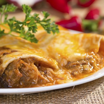 Southwest beef enchilada.