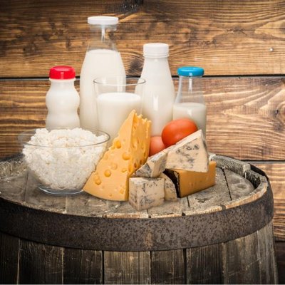 Dairy products, milk, cheese.