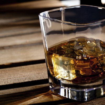 Glass of scotch whiskey