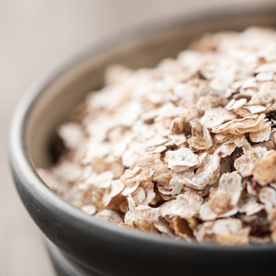 Organic muesli in a bowl