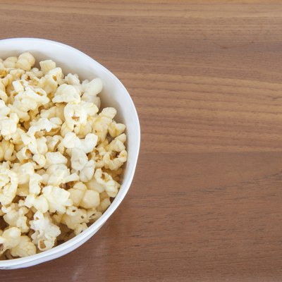 Pop corn in a bowl