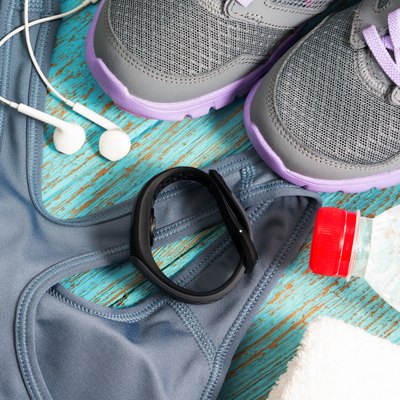 Workout set with heart rate monitor