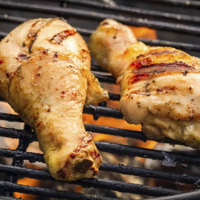 Barbecue Chicken at summer on grill