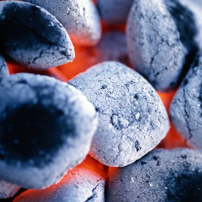 Hot charcoals