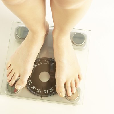 Standing on scale
