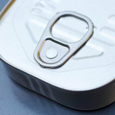 Aluminum can of sardines