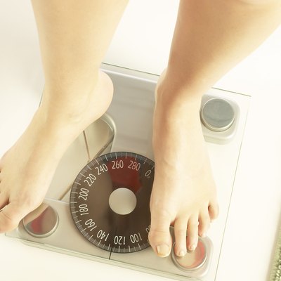 Standing on scale
