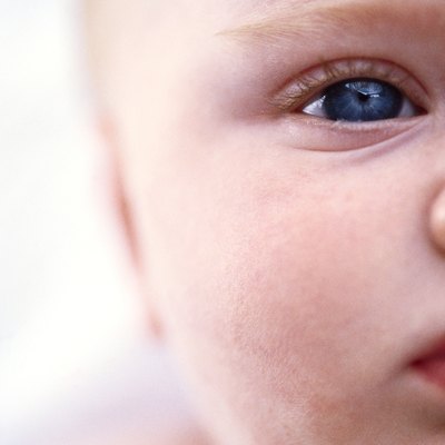 close-up of the side of a baby's face