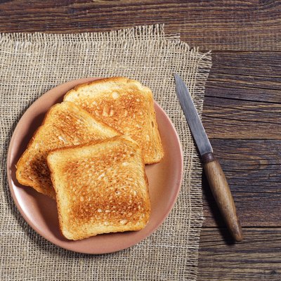 Slices of toasted bread