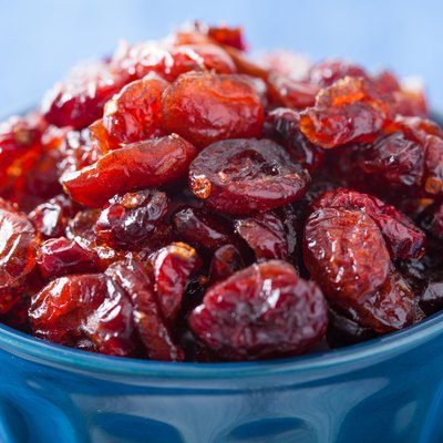 dried cranberries in a bowl