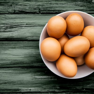 Eggs and bowl