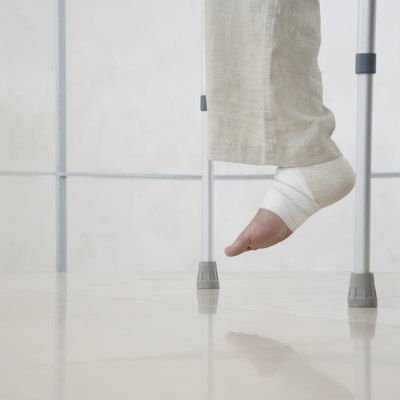 Man with Sprained Ankle