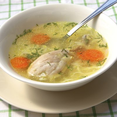 Homemade chicken soup
