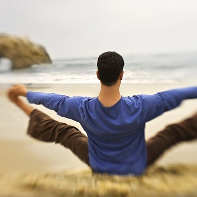 Man doing yoga