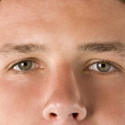 Close Up Teenage Boy's Eyes