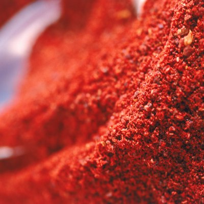 Red chilli pepper powder, full frame