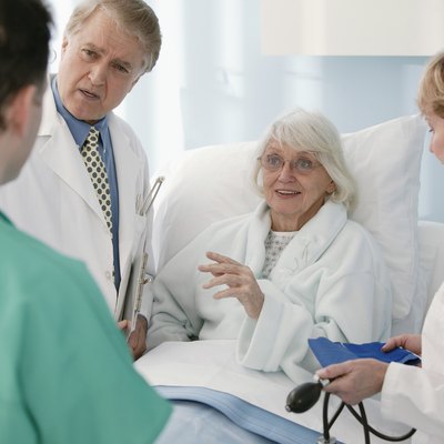 Conversation between doctors , nurse and patient