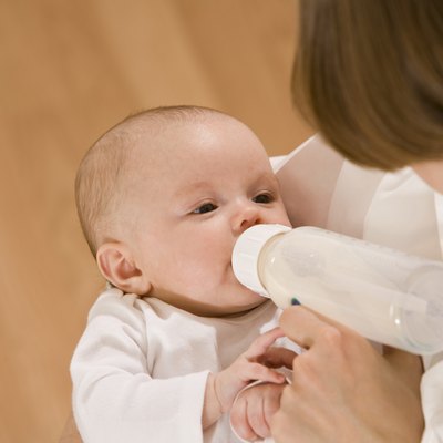 Mother feeding her baby