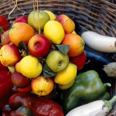 Fruits and vegetables in basket