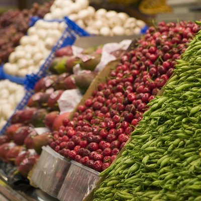 Produce at a market