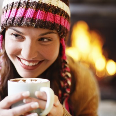 Woman Drinking Hot Chocolate