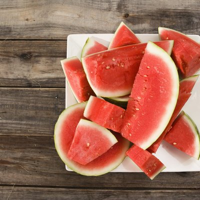 Sliced watermelon